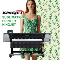 Imprimante jet d'encre numérique KingJet à sublimation, vente directe d'usine, modèle I3200, têtes d'impression 4720 pour transfert thermique et impression textile