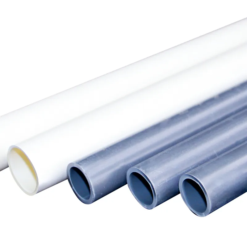 Wholesale PVC Conduit Pipe Plumbing Materials Plastic Tubes Fittings PVC Drainage Pipe and PVC pipe