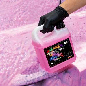 Shampoo de lavage de voiture <span class=keywords><strong>sans</strong></span> contact hautement concentré avec une riche mousse rose, capacité de 1L, parfum personnalisable pour l'entretien et la beauté des voitures - Product Image 1