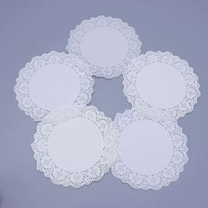 Disposable High Quality Double-Sided Lace Oil Absorbing <b>Paper</b> Pad White Food Grade Eco-Friendly Greaseproof Non-Stick for Bread - Product Image 1
