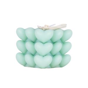 Florescence - Vela Aromática en Forma de Corazón con <span class=keywords><strong>Cubo</strong></span> de <span class=keywords><strong>Rubik</strong></span>, Colores Personalizables, Venta al por Mayor, Regalo Pequeño para Bodas y Festividades - Product Image 2