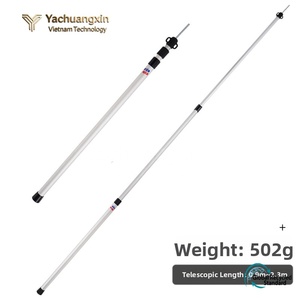 Outdoor large telescopic pole aluminum alloy <b>canopy</b> pole thickened <b>tent</b> pole camping portable 2.3M sunshade support pole - Product Image 6