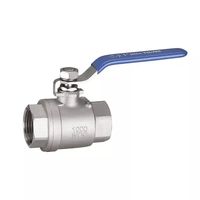Fabricant de haute qualité DN80 Robinet à bille manuel 2 pièces en acier inoxydable SS201 pour eau, gaz et huile, OEM ISO9001/CE