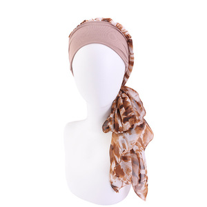 Couvre-chef Chimio pour Femmes, Bandeau Écharpe, Bonnet de Nuit, <span class=keywords><strong>Foulard</strong></span> pour Cheveux Chute, Chapeaux pour <span class=keywords><strong>Cancer</strong></span>, Turbans - Product Image 1