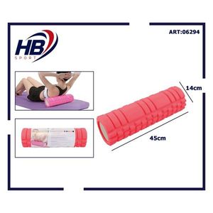 Classic Bright Red Yoga Pillar 45x14CM <b>Foam</b> <b>Roller</b> - Product Image 1