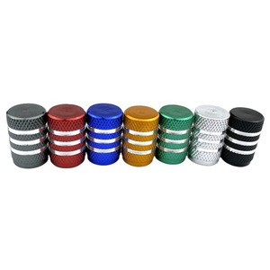 Aluminum Alloy Valve <b>Caps</b> Colorful Metal Tire <b>Stem</b> <b>Caps</b> For American Valves OEM Customizable - Product Image 1