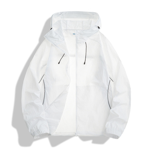 เสื้อโค้ทกันแดดผ้าไหมน้ำแข็งสำหรับผู้ชายเสื้อโค้ทกันแดดกลางแจ้งสำหรับผู้หญิงระบายอากาศได้โลโก้ตามต้องการฤดูร้อน - Product Image 1