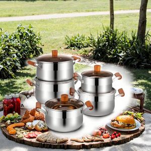<span class=keywords><strong>Set</strong></span> Peralatan Masak Stainless Steel 304, <span class=keywords><strong>Set</strong></span> Peralatan Dapur, <span class=keywords><strong>Set</strong></span> Panci Masak, Grosir Pabrik Peralatan Dapur - Product Image 4