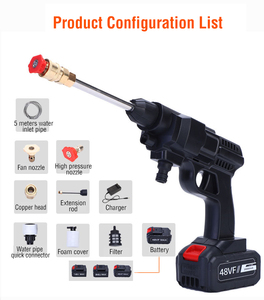Pistola per Pulizia ad Alta Pressione, per Lavaggio Auto, Lavaggio Pareti e Pavimenti, Strumento Portatile per Irrigazione Fiori - Product Image 2