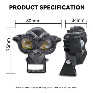 ไฟตัดหมอกมอเตอร์ไซค์รุ่นใหม่ ไฟทำงานแบบสองสี 9-36V 18W ชิป 3570 LED ไฟขับขี่สำหรับรถยนต์ อุปกรณ์ตกแต่งรถยนต์ - Product Image 6