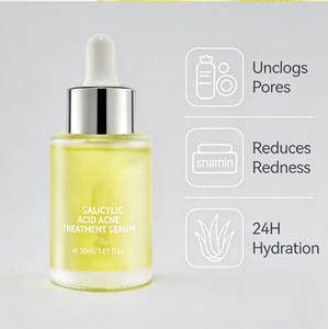 Sérum à l'acide salicylique pour peaux grasses à tendance acnéique - Contrôle du sébum et élimination de l'acné, réduction des pores et atténuation des cicatrices d'acné - Product Image 4