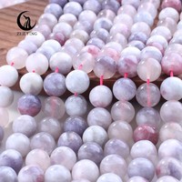 Perles de tourmaline rose de qualité 1, 6/8/10 mm, pierres naturelles rubellite, pierres précieuses en vrac pour la création de bijoux, vente en gros