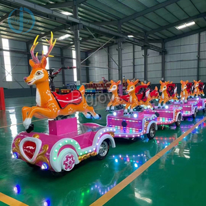 Train électrique sans rails en forme <span class=keywords><strong>de</strong></span> cerf, manèges pour ferme et <span class=keywords><strong>parc</strong></span> d'attractions, thème <span class=keywords><strong>de</strong></span> Noël, à vendre - Product Image 4