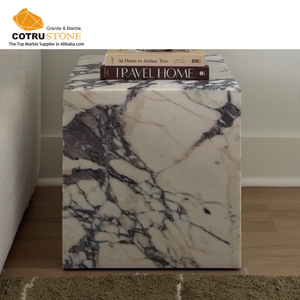 Lusso Villa Calacatta plinto in marmo viola camera da letto <span class=keywords><strong>cubo</strong></span> <span class=keywords><strong>tavolino</strong></span> in pietra naturale italia <span class=keywords><strong>tavolino</strong></span> da caffè - Product Image 4