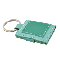Mignon mini album photo cadre livre en cuir véritable porte-clés avec couverture en cuir PU et porte-clés design pliable