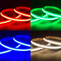 DC24V 24W 840LEDs RGB CCT décoration de la maison intelligente éclairage WiFi et télécommande COB LED bande lumineuse avec corps en aluminium