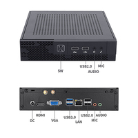 Mini PC i3 5005U Mendukung Win10 Linux Ubuntu X86 Komputer Desktop Mikro DDR3 mSATA SSD PC Kantor Murah untuk Sekolah Bisnis