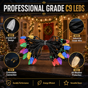 100ft 250ft 300ft C9 <b>Led</b> Bulb Christmas <b>Tree</b> <b>Lights</b> 24V Outdoor Waterproof Ip65 Holiday Decoration Smart String Lighting - Product Image 5