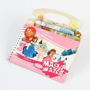 Buku Mewarnai Ajaib Air untuk Anak-Anak dengan Pena, Mainan Menggambar dan Melukis, Papan Gambar, Buku Mewarnai Edukatif Grosir - Product Image 5