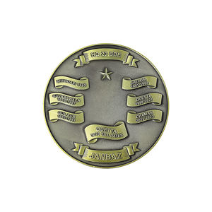 Factory Direct Supply Custom Commemorative Gift Badges Antique Bronze <b>Sand</b>-Finish Metal Badges High Quality - Product Image 5