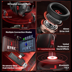 40mm Three Modes 7.1 Virtual Channel <strong>Wireless</strong> Headphone Microphone ENC Noise Cancel <strong>Game</strong> 2.4G Receiver for <strong>Bluetooth</strong> <strong>Headset</strong> - Product Image 6