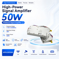 Module amplificateur RF anti-drone 50W 5100-5300MHz GaN large bande durable avec connecteur SMA-femelle pour protection de sécurité Wi-Fi