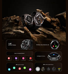 AM18 BT ฟังก์ชั่นโทรออก รับสาย นาฬิกาอัจฉริยะ ตรวจวัดสุขภาพ ติดตามการออกกำลังกาย วัดอัตราการเต้นของหัวใจ ความดันโลหิต ออกซิเจนในเลือด นาฬิกาอัจฉริยะสำหรับผู้ชาย - Product Image 4