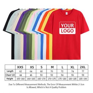 Custom Screen Printing Short O-Neck Tshirt Blank 100% Cotton Plain High Quality T Shirt for Men - Product Image 5