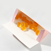 Caja de dulces triangular con lazo Super Septiembre, caja de recuerdo para boda, caja de regalo plegable a mano con lámina dorada de agradecimiento, proveedor mayorista