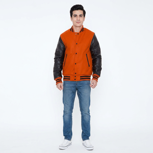 Custom Embroidered <b>Baseball</b> Varsity <b>Jackets</b> Custom Leather Sleeves Letterman CollegeBaseballjacket <b>for</b> <b>men</b> - Product Image 1