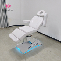 Lit de massage facial rotatif à 4 moteurs électriques pliable pour salon de beauté médicale moderne avec application de gym, mobilier de salon