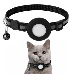 Reflective <strong>Cat</strong> Dog <strong>Collar</strong> With Safety Buckle and Waterproof Air Tag Holder <strong>Cat</strong> <strong>Collar</strong> Compatible With Apple Air Tag