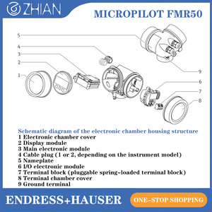 Máy phát mức Radar của Đức endress + hauser Cảm biến điều khiển mức độ mới E + H fmr50 Đồng hồ đo mức Radar gốc - Product Image 6