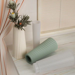 Grote 3D gestreepte vaas siliconen mal beton cement gips bloempot mal voor huisdecoratie handgemaakte geschenken - Product Image 6