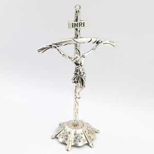 Crucifix pastoral catholique jésus-<span class=keywords><strong>christ</strong></span> sur <span class=keywords><strong>INRI</strong></span> décoration murale métal artisanat table <span class=keywords><strong>croix</strong></span> - Product Image 6