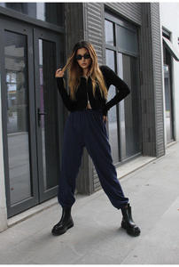 Pantalon de survêtement <span class=keywords><strong>long</strong></span> avec logo personnalisé Pantalon de survêtement gris décontracté pour <span class=keywords><strong>femme</strong></span> Bloomers New Autumn and Winter - Product Image 6