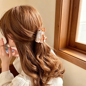 Nouvel Arrivage Pince à Cheveux Douce Motif Chat <span class=keywords><strong>de</strong></span> Dessin Animé, Pince Requin, Accessoire pour Chignon Arrière <span class=keywords><strong>de</strong></span> la Tête pour Femme, Logo Personnalisé - Product Image 3