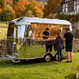 Cuisine mobile de <span class=keywords><strong>restaurant</strong></span>, remorque alimentaire, desserts, crêpes, beignets, popcorn, bonbons, camions de nourriture à vendre en Chine - Product Image 2