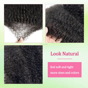 Vendita calda Meche Naturelle Kinky Afro naturale stoppino simil vergine <span class=keywords><strong>capelli</strong></span> crespi Afro <span class=keywords><strong>ciuffo</strong></span> <span class=keywords><strong>capelli</strong></span> sintetici alla rinfusa per Locs - Product Image 4