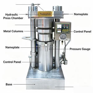 Prensa Hidráulica para <span class=keywords><strong>Aceite</strong></span> <span class=keywords><strong>en</strong></span> Frío y <span class=keywords><strong>en</strong></span> Caliente para Sésamo, Soja y Almendras - Product Image 6