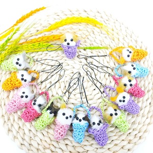 Vente en gros Petite capsule mignonne Jouet animal en peluche à tricoter à la main Animal dans le <span class=keywords><strong>panier</strong></span> Porte-clés Jouet pour enfants - Product Image 2