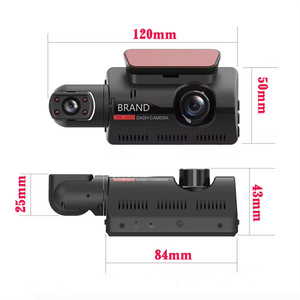 Biểu Tượng Tùy Chỉnh Xoay Ống Kính Lái Xe Ghi Âm Hd 1080P Tầm Nhìn Ban Đêm Ghi Âm 2 Ống Kính 1080P + 480P Xe Hộp Đen - Product Image 2