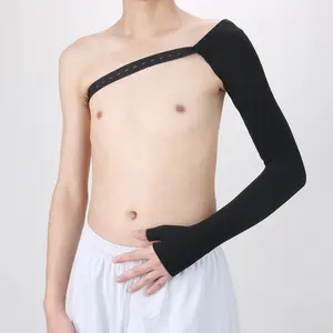 Brust chirurgische abgestufte Kompression Obere Extremität Lymphatischer elastischer Armschutz Palm Sleeve mit Riemen