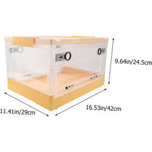 Wholesale Custom Plastic Rectangle Stackable Foldable Large Capacity Household Portable <b>Clothes</b> & Toys Organizer Storage <b>Boxes</b> - Product Image 2