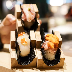Porte-sushis en bois Porte-oursins en bois Porte-sushi roulé à la main - Product Image 6