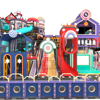 Area Hiburan Interaktif Soft Play yang Teruji Keamanannya, Buatan China, Peralatan Anak-Anak Komersial, Taman Bermain Dalam Ruangan untuk Anak-Anak