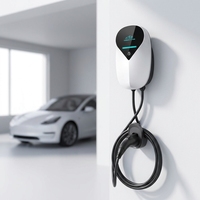 Chargeur intelligent pour véhicule électrique 11 kW Type 2, station de recharge pour voiture électrique, borne murale triphasée pour VE