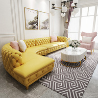 Juego de Sofás Esquineros Rosados de Diseño Italiano, Canapés de Lujo Turcos en Forma de L, Sofá Moderno para Sala de Estar, Muebles para Sala de Estar