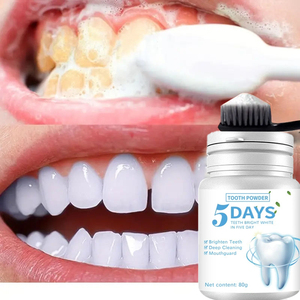NUOVO Polvere Sbiancante per Denti alla Menta per Cura Orale Rimozione Macchie Etichetta Privata - Product Image 1