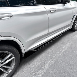 Bmw X3 X4 G01 G02 Side Skirts Piano Black Carbon Fiber Texture Abs Body Kit 2018 2024 M Sport - Product Image 3